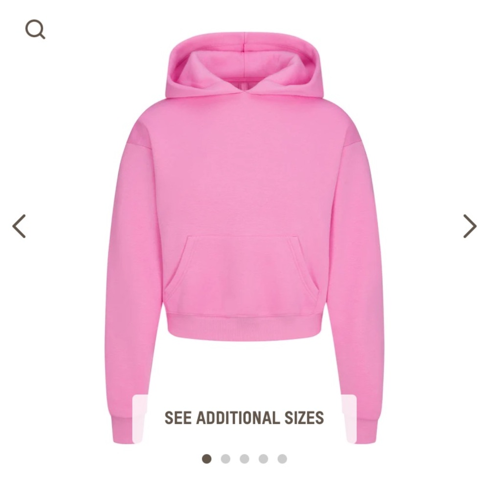 SKIMS cotton fleece pullover hoodie